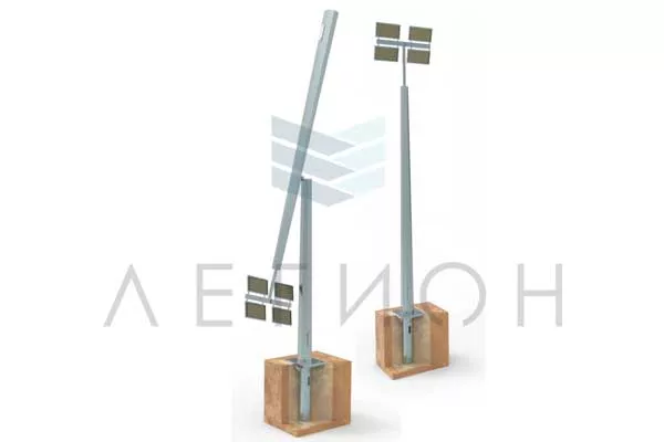 Осветительные мачты и опоры складывающегося типа