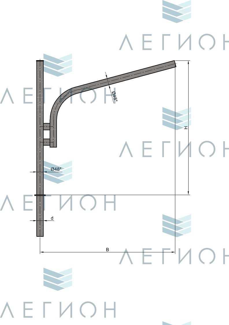 К71-1,5-1,0-1-1 кронштейн однорожковый