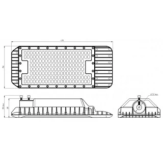 Консольный светодиодный светильник Diora Caiman 30